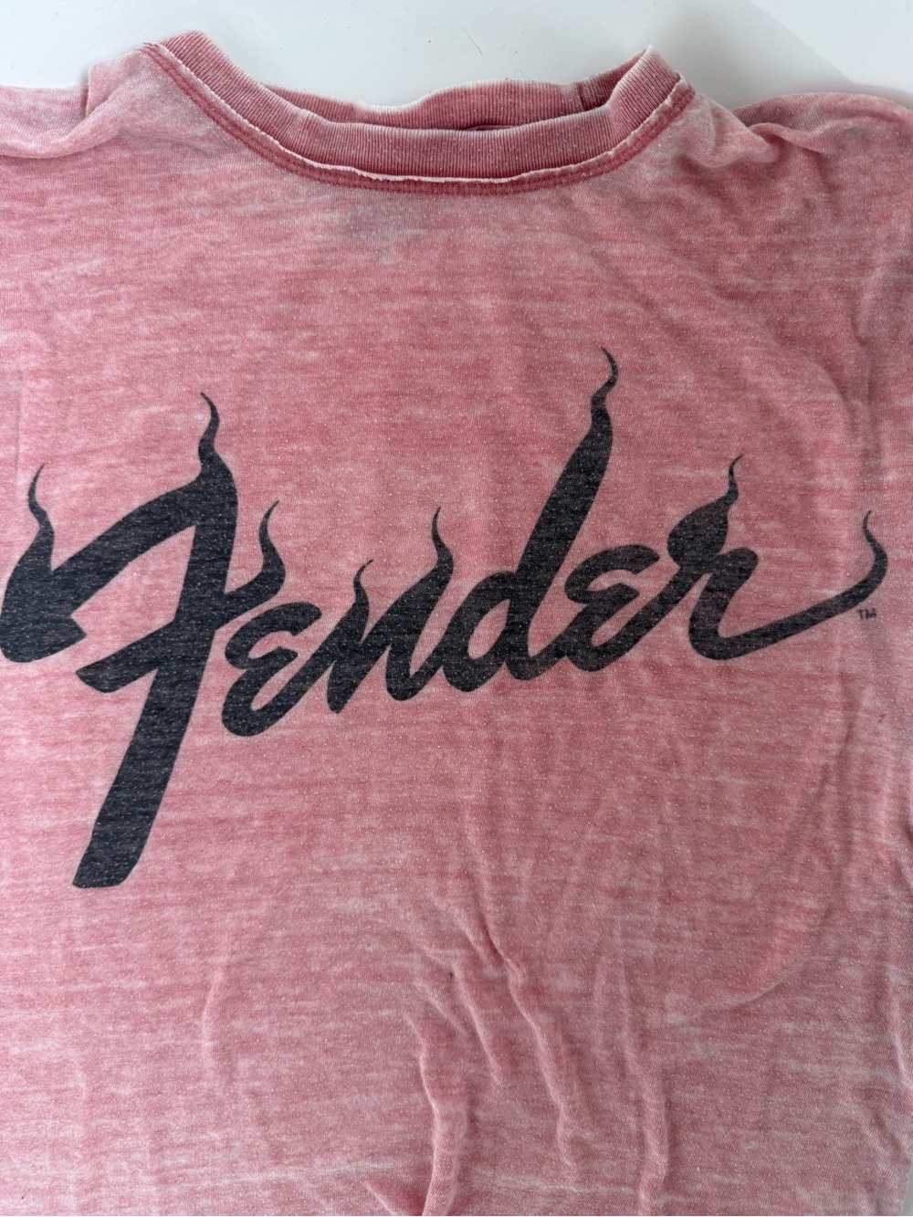 Fender Pink Heather Short-Sleeve Logo Tee